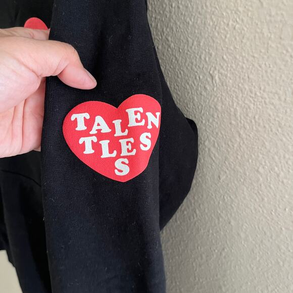 Talentless Hoodie Sweatshirt Black Show Me Love Hooded sweatshirt - Picture 8 of 9